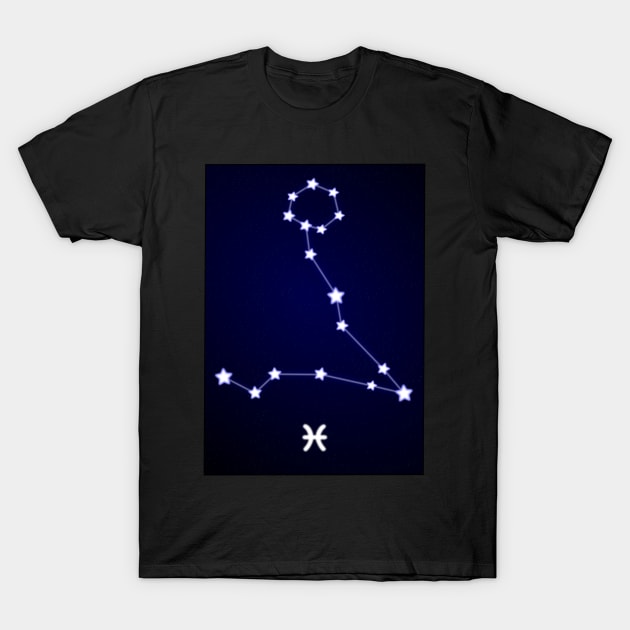 Pisces Constellation T-Shirt by EddyBispo